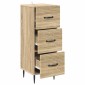 vidaXL Ντουλάπι με Συρτάρια Sonoma Δρυς 33 x 34,5 x 89,5 εκ