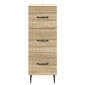 vidaXL Ντουλάπι με Συρτάρια Sonoma Δρυς 33 x 34,5 x 89,5 εκ