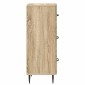 vidaXL Ντουλάπι με Συρτάρια Sonoma Δρυς 33 x 34,5 x 89,5 εκ