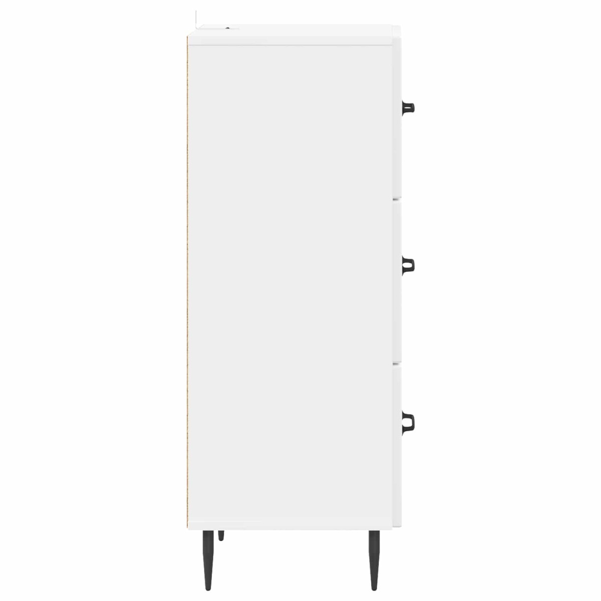vidaXL Ντουλάπι με Συρτάρια Γυαλιστερό Λευκό 33 x 34,5 x 89,5 εκ