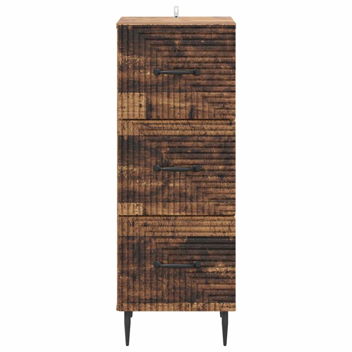 vidaXL Ντουλάπι με Συρτάρια Παλαιωμένο ξύλο 33 x 34,5 x 89,5 εκ