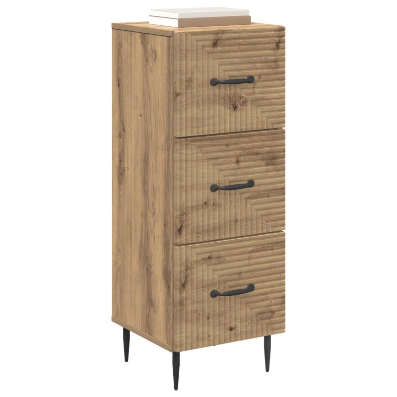 vidaXL Ντουλάπι με Συρτάρια 33 x 34,5 x 89,5 εκ Επεξεργασμένο Ξύλο