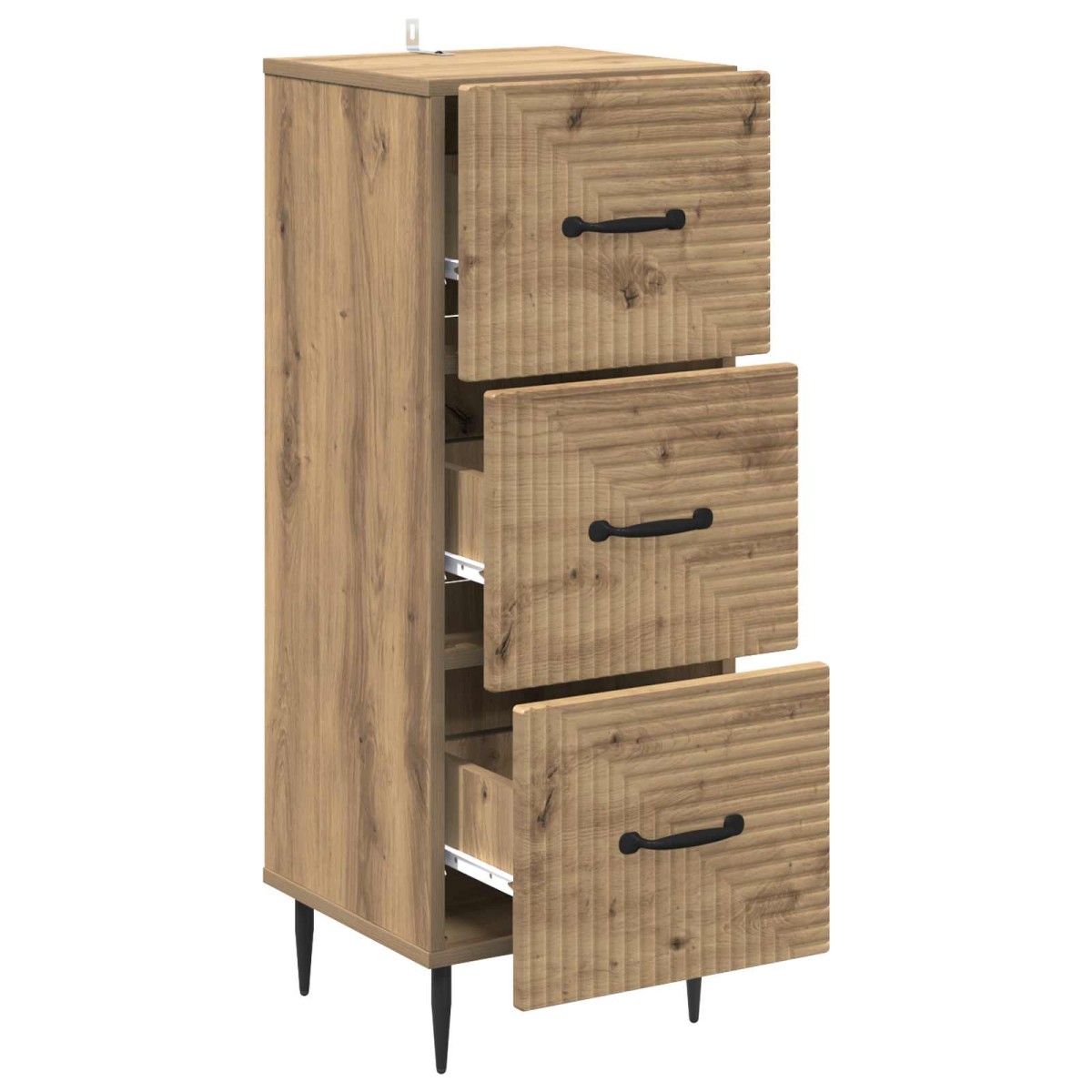 vidaXL Ντουλάπι με Συρτάρια 33 x 34,5 x 89,5 εκ Επεξεργασμένο Ξύλο