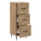 vidaXL Ντουλάπι με Συρτάρια 33 x 34,5 x 89,5 εκ Επεξεργασμένο Ξύλο