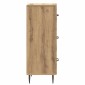 vidaXL Ντουλάπι με Συρτάρια 33 x 34,5 x 89,5 εκ Επεξεργασμένο Ξύλο
