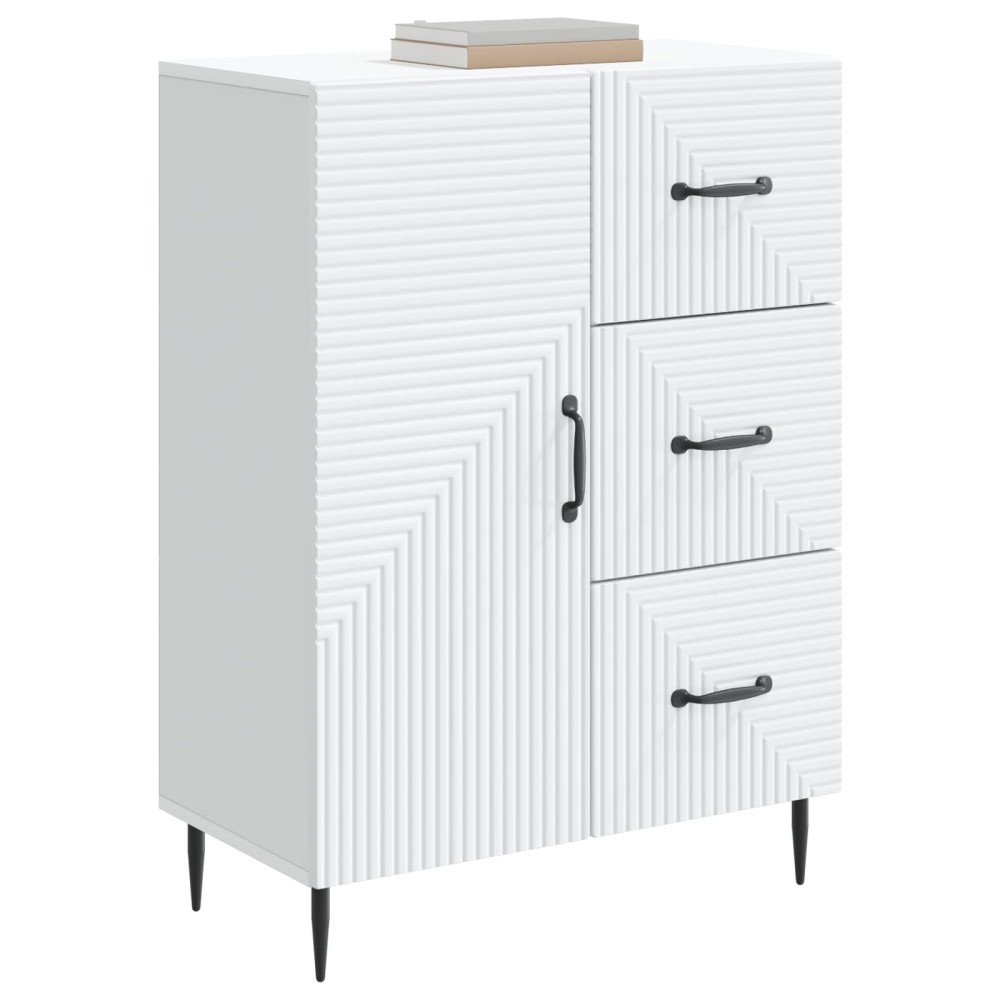 vidaXL Πλαϊνό γραφείο Λευκό 66 x 34,5 x 89,5 εκ Επεξεργασμένο Ξύλο
