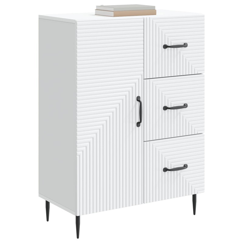 vidaXL Πλαϊνό γραφείο Λευκό 66 x 34,5 x 89,5 εκ Επεξεργασμένο Ξύλο