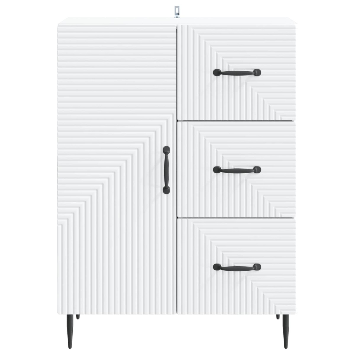 vidaXL Πλαϊνό γραφείο Λευκό 66 x 34,5 x 89,5 εκ Επεξεργασμένο Ξύλο
