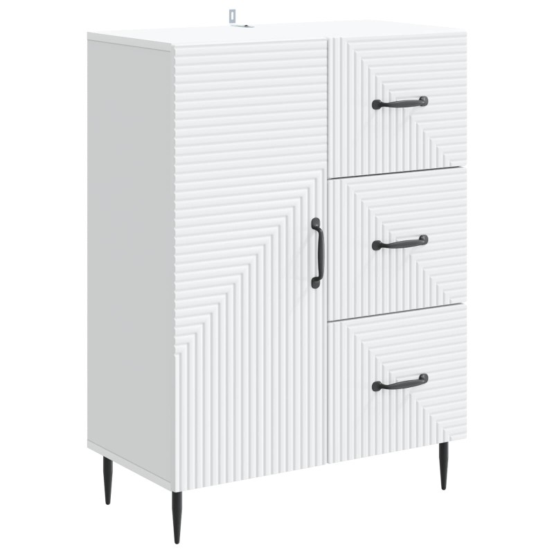 vidaXL Πλαϊνό γραφείο Λευκό 66 x 34,5 x 89,5 εκ Επεξεργασμένο Ξύλο