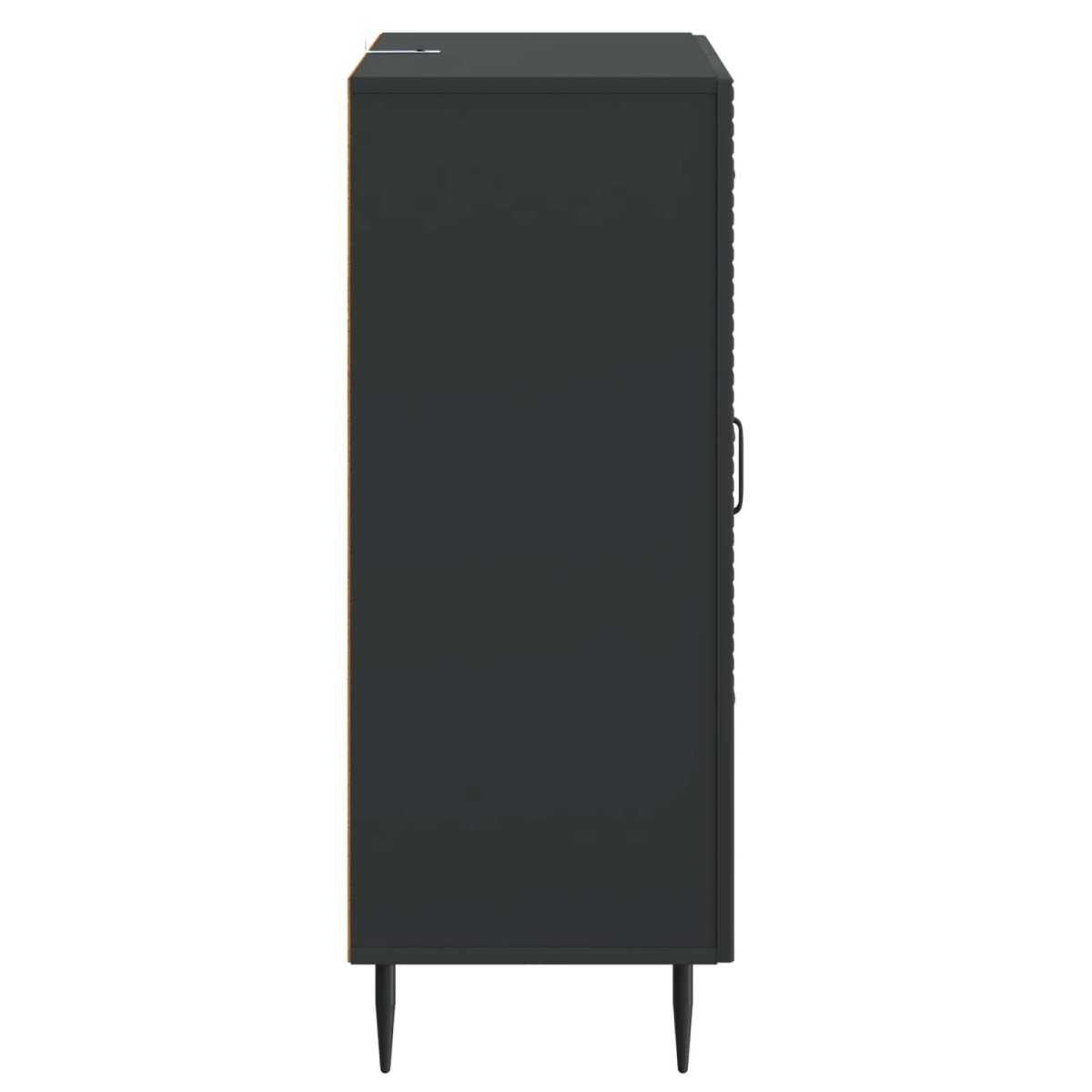 vidaXL Πλαϊνό γραφείο Μαύρο 66 x 34,5 x 89,5 εκ Επεξεργασμένο Ξύλο