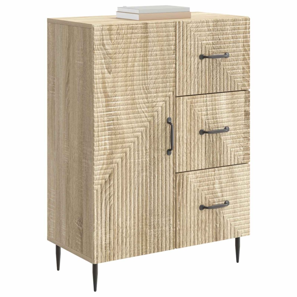 vidaXL Πλαϊνό γραφείο με συρτάρι Sonoma Δρυς 66 x 34,5 x 89,5 εκ