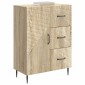vidaXL Πλαϊνό γραφείο με συρτάρι Sonoma Δρυς 66 x 34,5 x 89,5 εκ