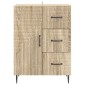 vidaXL Πλαϊνό γραφείο με συρτάρι Sonoma Δρυς 66 x 34,5 x 89,5 εκ