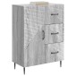 vidaXL Πλαϊνό γραφείο με συρτάρι Γκρι Sonoma 66 x 34,5 x 89,5 εκ