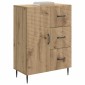 vidaXL Πλαϊνό γραφείο Artisan Δρυς 66 x 34,5 x 89,5 εκ