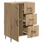 vidaXL Πλαϊνό γραφείο Artisan Δρυς 66 x 34,5 x 89,5 εκ