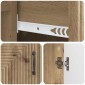 vidaXL Πλαϊνό γραφείο Artisan Δρυς 66 x 34,5 x 89,5 εκ