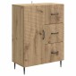 vidaXL Πλαϊνό γραφείο Artisan Δρυς 66 x 34,5 x 89,5 εκ