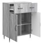 vidaXL Πλαϊνό γραφείο με συρτάρι Γκρι Sonoma 66 x 34,5 x 89,5 εκ