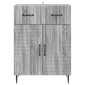 vidaXL Πλαϊνό γραφείο με συρτάρι Γκρι Sonoma 66 x 34,5 x 89,5 εκ