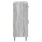 vidaXL Πλαϊνό γραφείο με συρτάρι Γκρι Sonoma 66 x 34,5 x 89,5 εκ