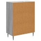 vidaXL Πλαϊνό γραφείο με συρτάρι Γκρι Sonoma 66 x 34,5 x 89,5 εκ
