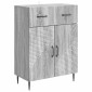 vidaXL Πλαϊνό γραφείο με συρτάρι Γκρι Sonoma 66 x 34,5 x 89,5 εκ