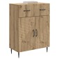 vidaXL Πλαϊνό γραφείο Artisan Δρυς 66 x 34,5 x 89,5 εκ