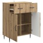 vidaXL Πλαϊνό γραφείο Artisan Δρυς 66 x 34,5 x 89,5 εκ