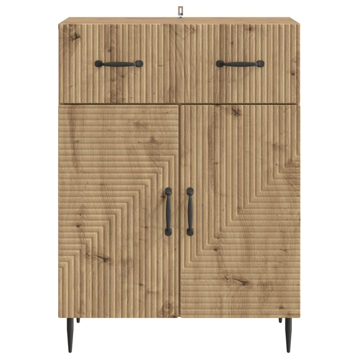 vidaXL Πλαϊνό γραφείο Artisan Δρυς 66 x 34,5 x 89,5 εκ