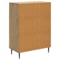 vidaXL Πλαϊνό γραφείο Artisan Δρυς 66 x 34,5 x 89,5 εκ