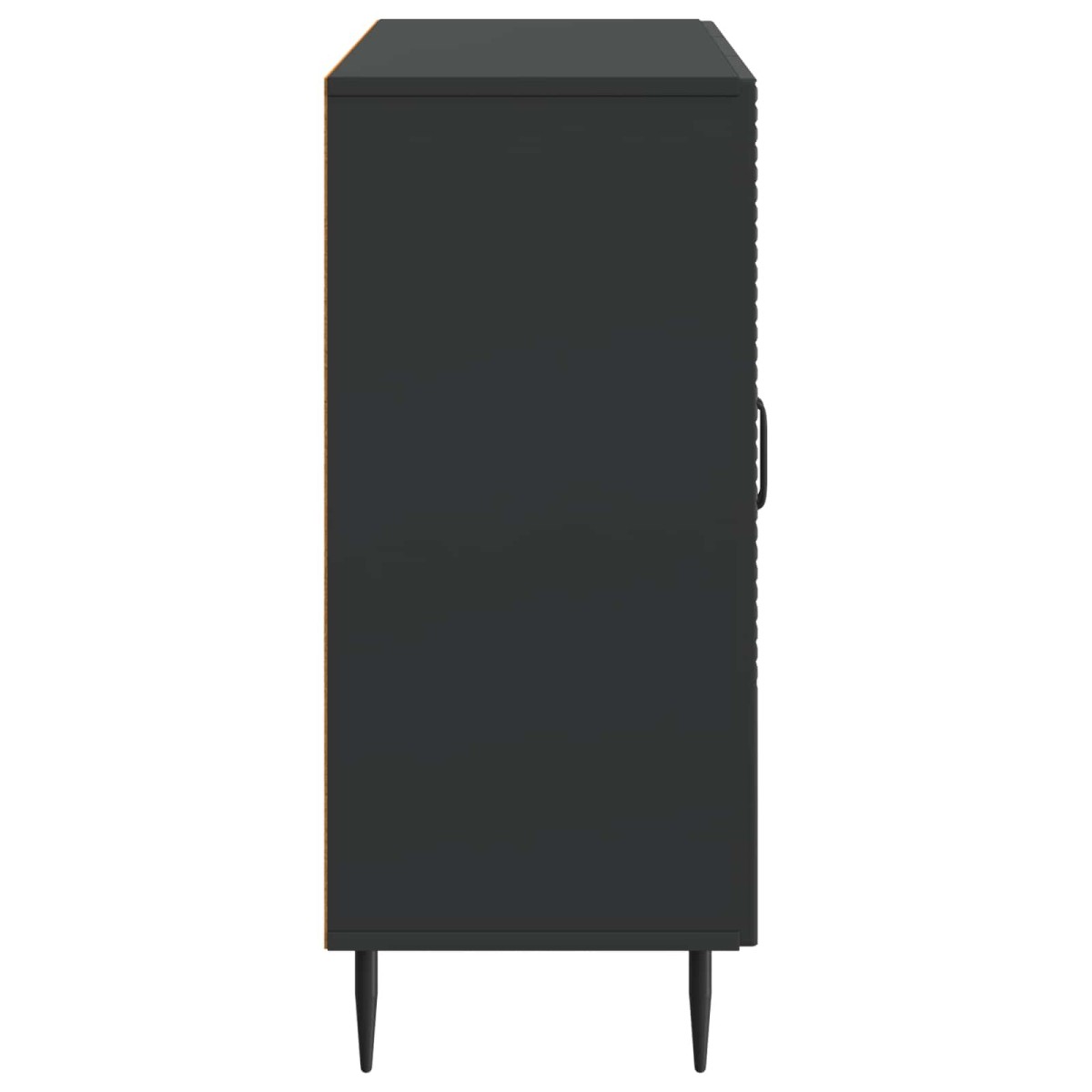 vidaXL Πλαϊνό γραφείο Μαύρο 89 x 34,5 x 80 εκ Επεξεργασμένο Ξύλο