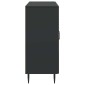 vidaXL Πλαϊνό γραφείο Μαύρο 89 x 34,5 x 80 εκ Επεξεργασμένο Ξύλο