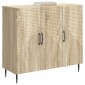 vidaXL Πλαϊνό γραφείο Sonoma Δρυς 89 x 34,5 x 80 εκ Επεξεργασμένο Ξύλο