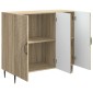 vidaXL Πλαϊνό γραφείο Sonoma Δρυς 89 x 34,5 x 80 εκ Επεξεργασμένο Ξύλο