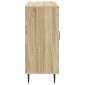 vidaXL Πλαϊνό γραφείο Sonoma Δρυς 89 x 34,5 x 80 εκ Επεξεργασμένο Ξύλο