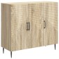 vidaXL Πλαϊνό γραφείο Sonoma Δρυς 89 x 34,5 x 80 εκ Επεξεργασμένο Ξύλο
