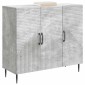 vidaXL Πλαϊνό γραφείο Γκρι Σκυροδέματος 89 x 34,5 x 80 εκ