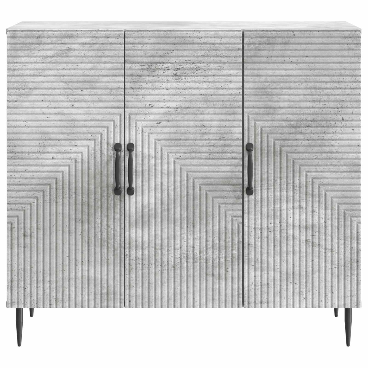 vidaXL Πλαϊνό γραφείο Γκρι Σκυροδέματος 89 x 34,5 x 80 εκ