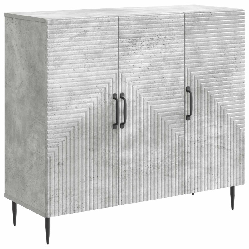 vidaXL Πλαϊνό γραφείο Γκρι Σκυροδέματος 89 x 34,5 x 80 εκ