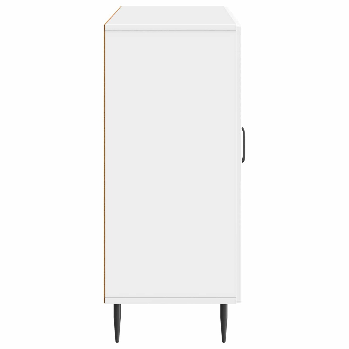 vidaXL Πλαϊνό γραφείο Γυαλιστερό Λευκό 89 x 34,5 x 80 εκ