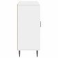 vidaXL Πλαϊνό γραφείο Γυαλιστερό Λευκό 89 x 34,5 x 80 εκ