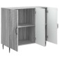 vidaXL Πλαϊνό γραφείο Γκρι Sonoma 89 x 34,5 x 80 εκ Επεξεργασμένο Ξύλο