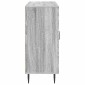 vidaXL Πλαϊνό γραφείο Γκρι Sonoma 89 x 34,5 x 80 εκ Επεξεργασμένο Ξύλο