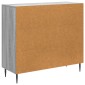 vidaXL Πλαϊνό γραφείο Γκρι Sonoma 89 x 34,5 x 80 εκ Επεξεργασμένο Ξύλο