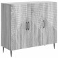vidaXL Πλαϊνό γραφείο Γκρι Sonoma 89 x 34,5 x 80 εκ Επεξεργασμένο Ξύλο