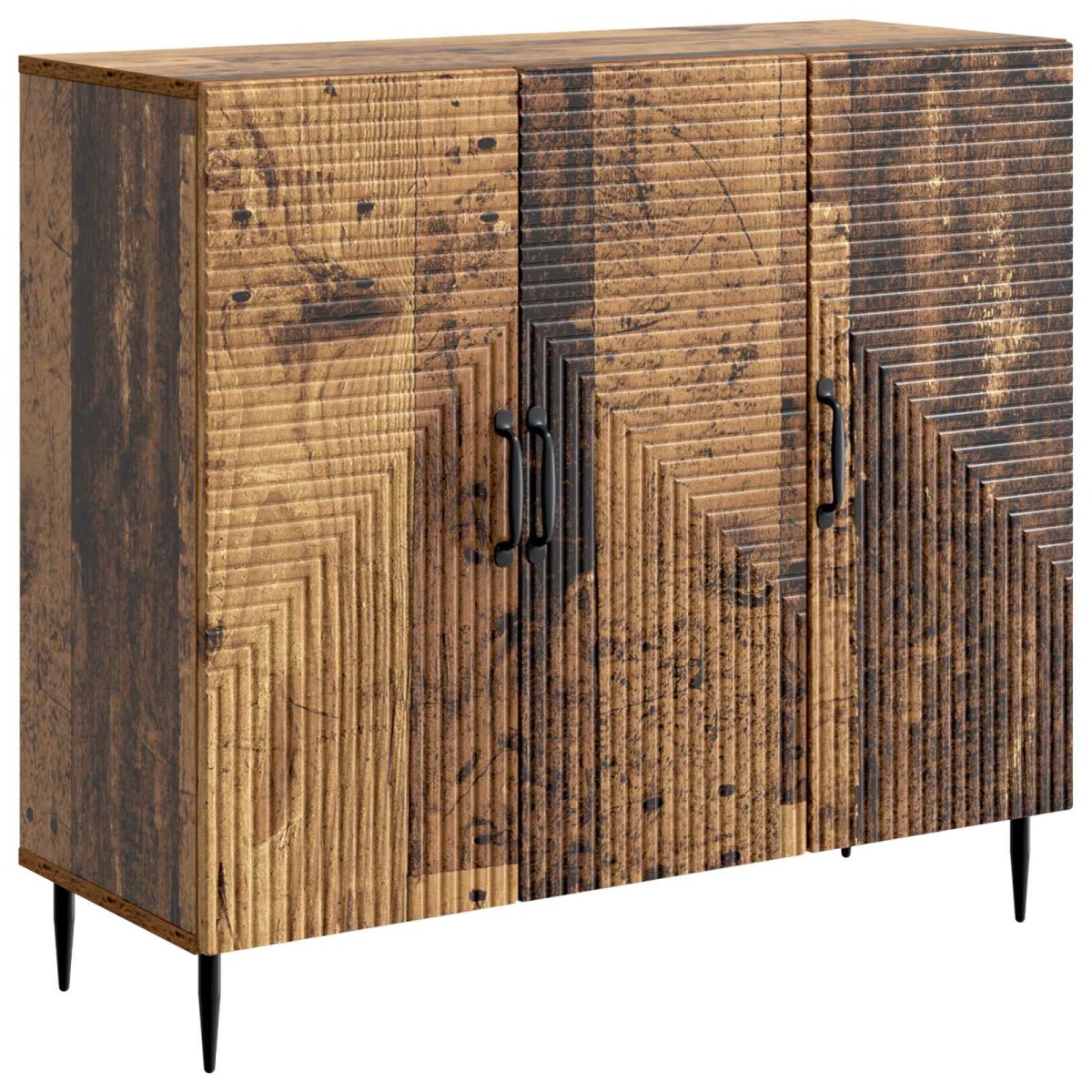 vidaXL Πλαϊνό γραφείο Παλαιωμένο ξύλο 89 x 34,5 x 80 εκ
