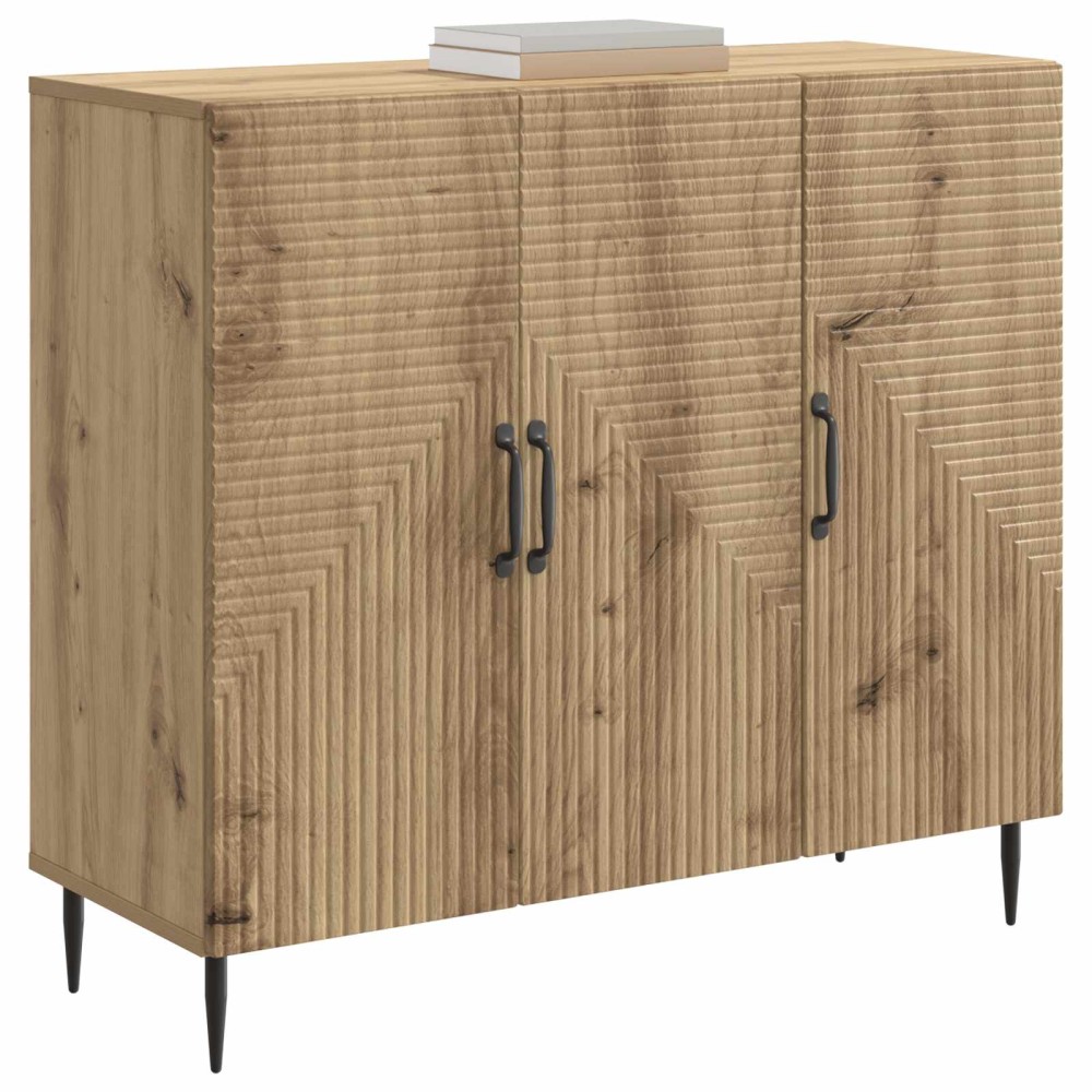 vidaXL Πλαϊνό γραφείο Artisan Δρυς 89 x 34,5 x 80 εκ