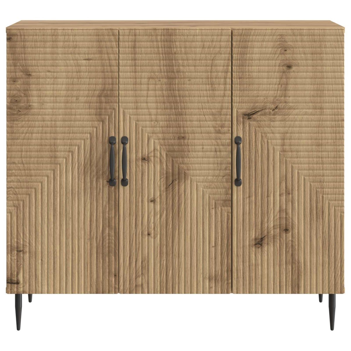 vidaXL Πλαϊνό γραφείο Artisan Δρυς 89 x 34,5 x 80 εκ
