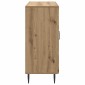 vidaXL Πλαϊνό γραφείο Artisan Δρυς 89 x 34,5 x 80 εκ
